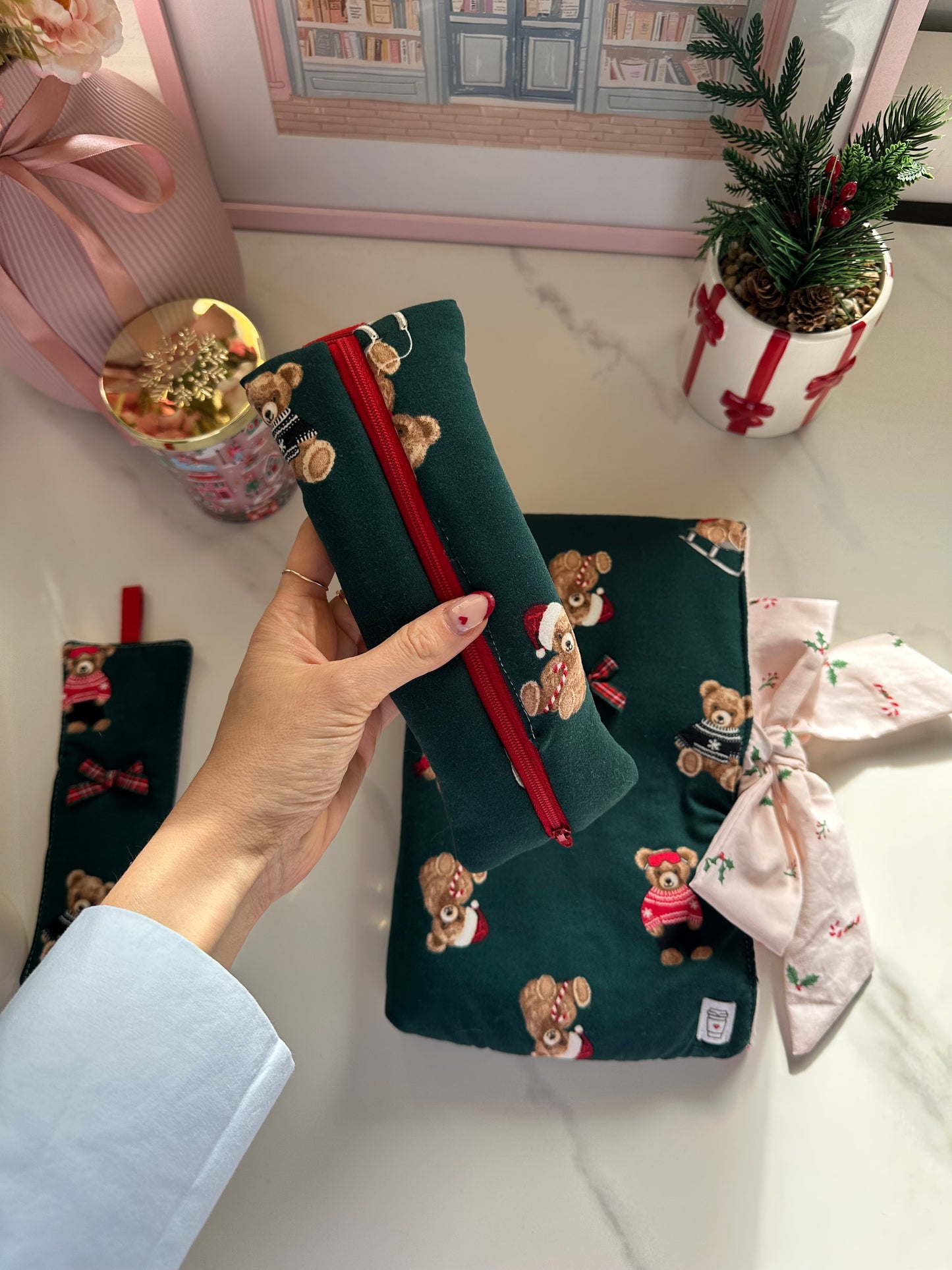 Set book lover orsetti natalizi