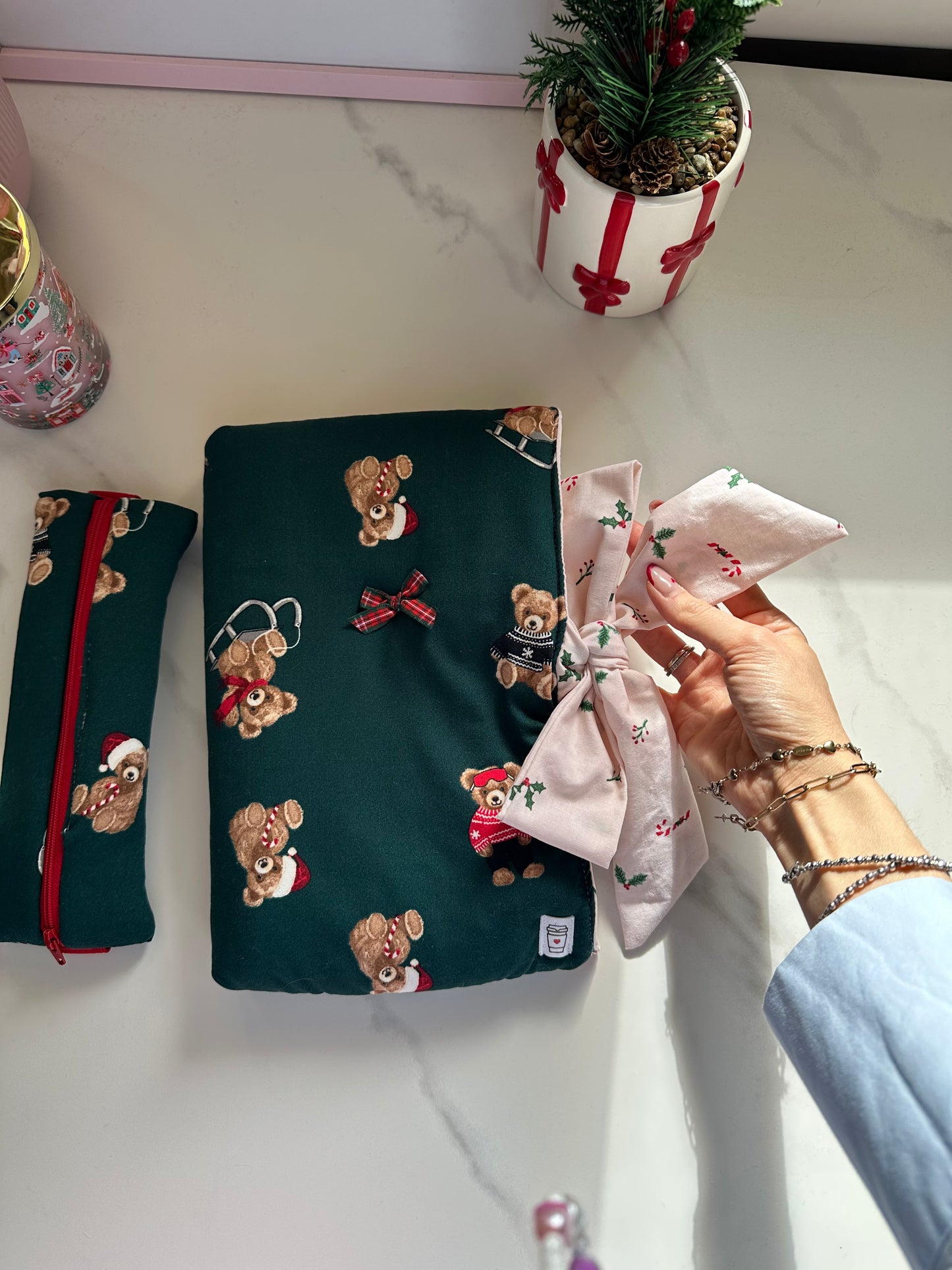 Set book lover orsetti natalizi